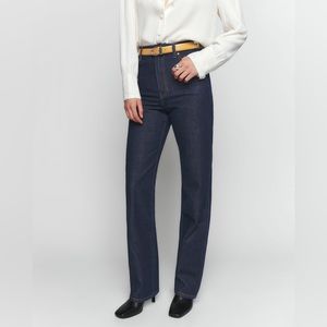 Reformation Cowboy High Rise Straight Long Jeans